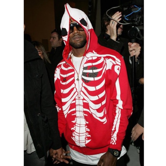 kanye west skeleton hoodie